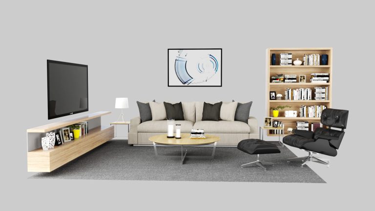 Virtual staging furniture set 3005, living room