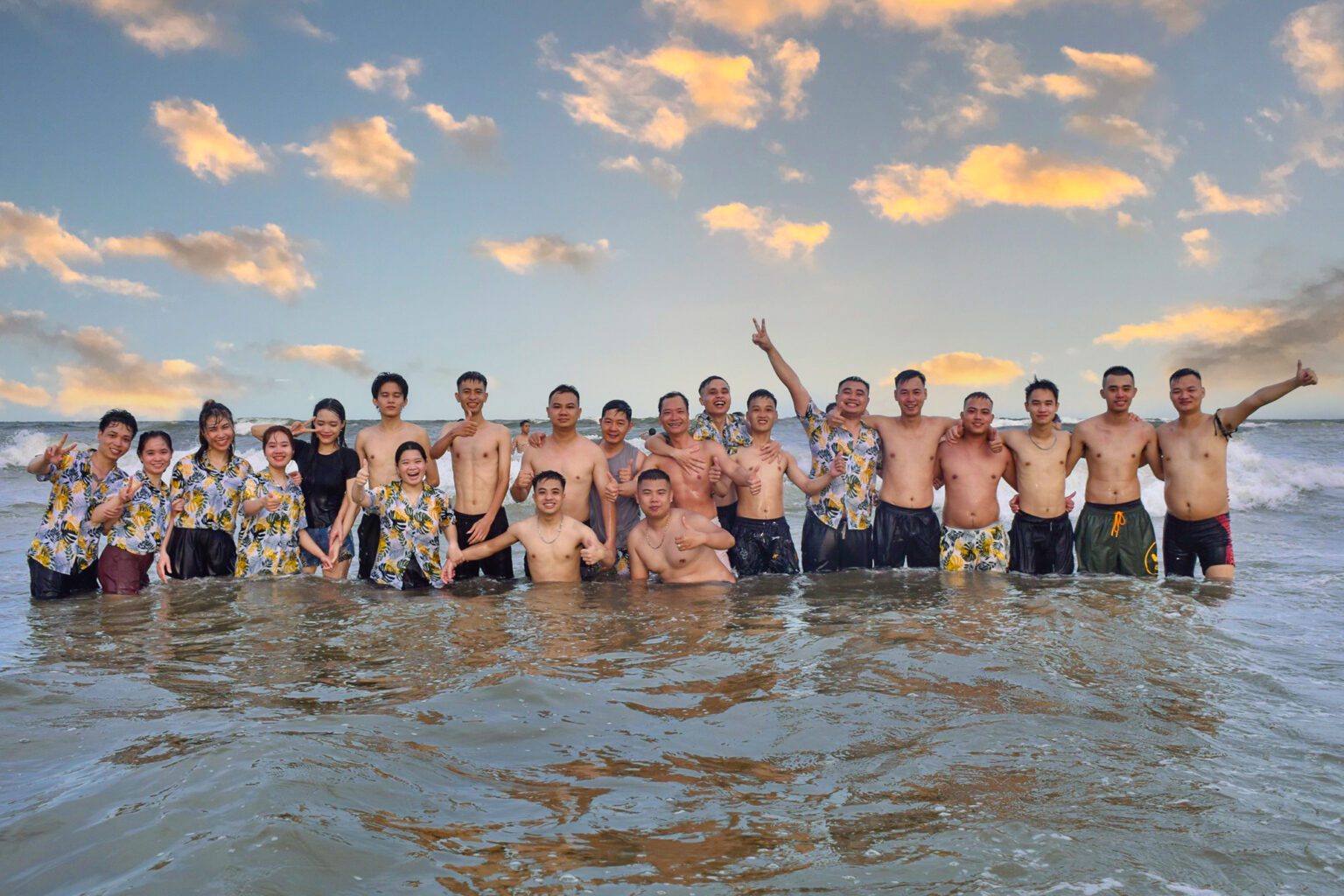 The Beepec team on a summer trip to the beach